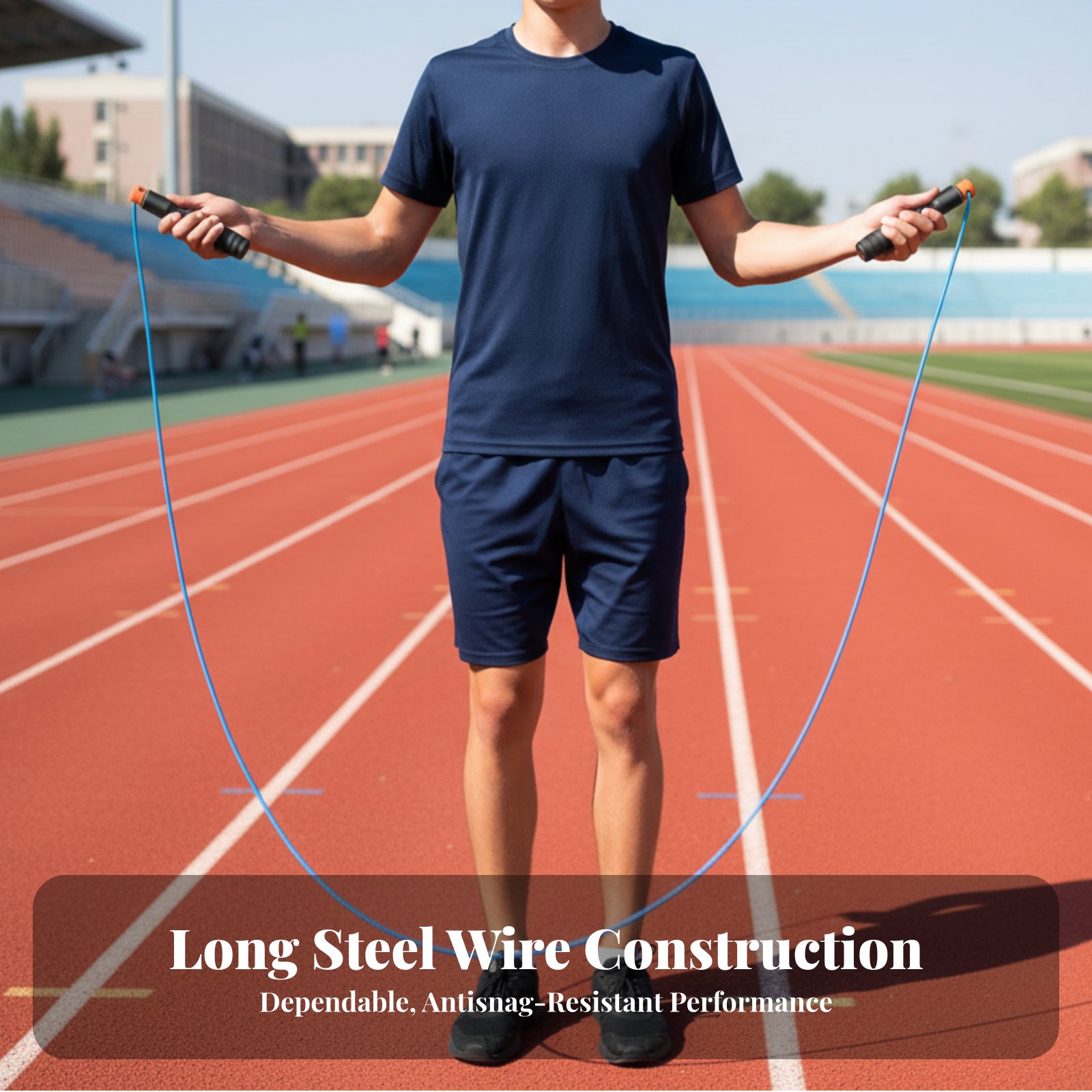 Skipping Rope Pvc - Jump Rope for Exams, Student Sports,