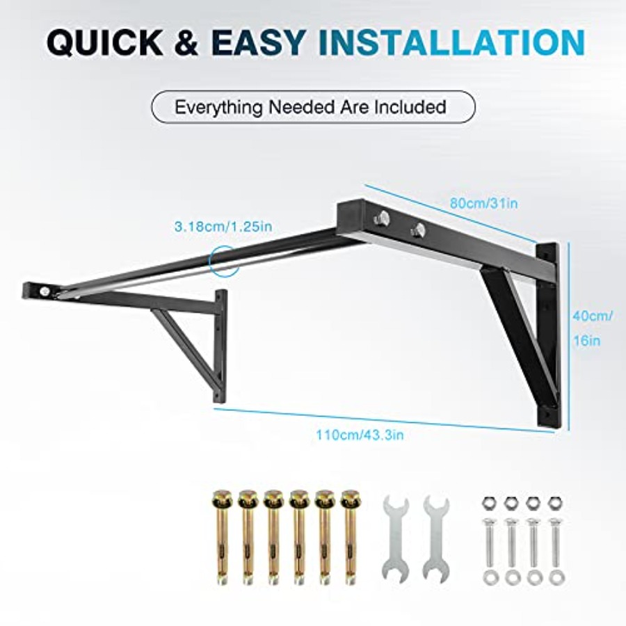 Wall Mounted Pull Up Bar for H - Pull Up Bar Grip 评论和价格