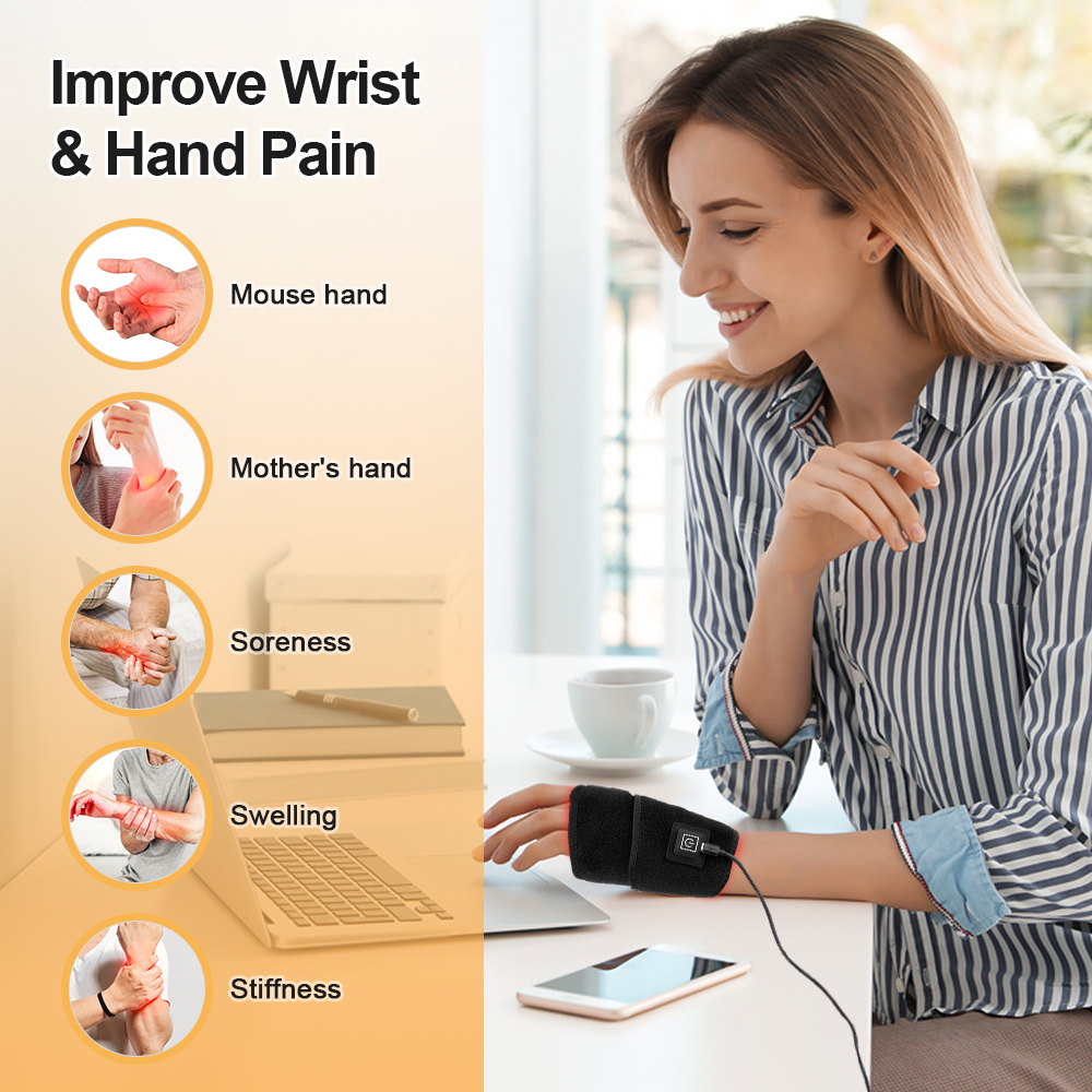 660nm 850nm LED Infrared Heati - Wrist Wrap Support 评论和价格