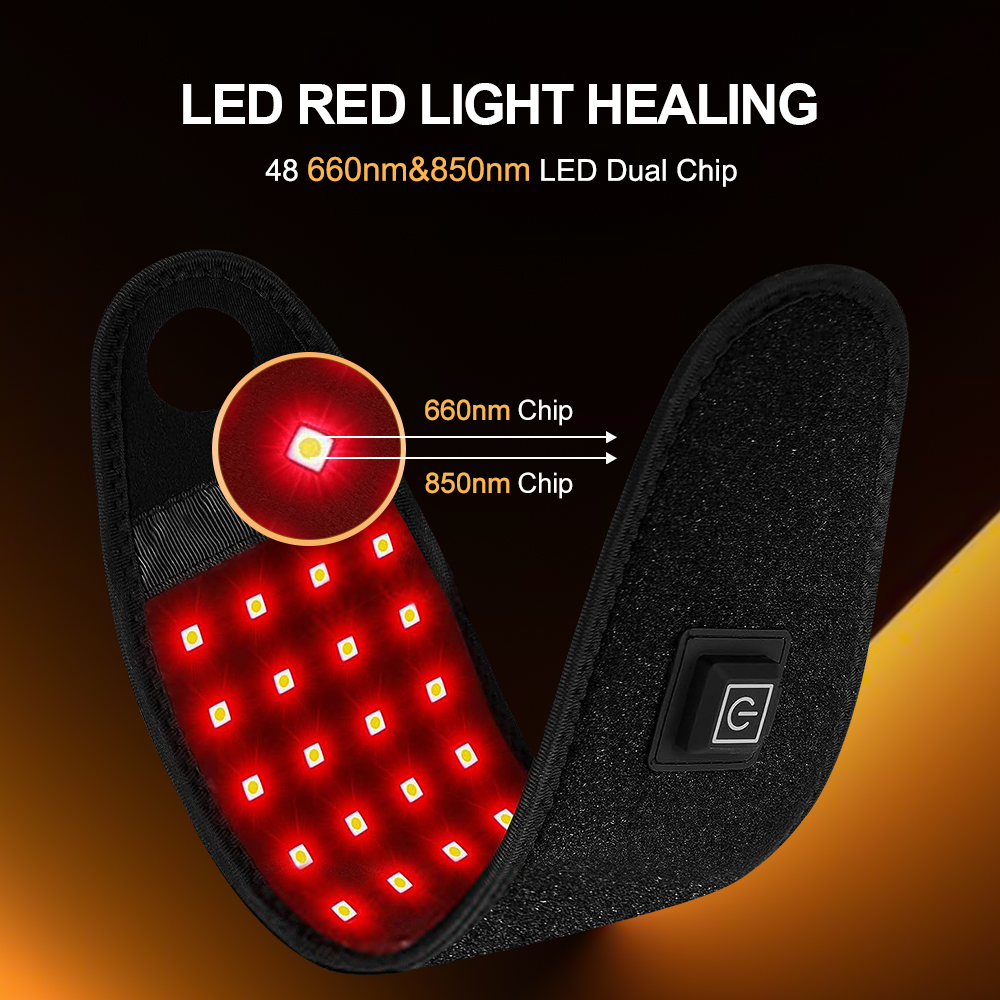 660nm 850nm LED Infrared Heati - Wrist Wrap Support 评论和价格