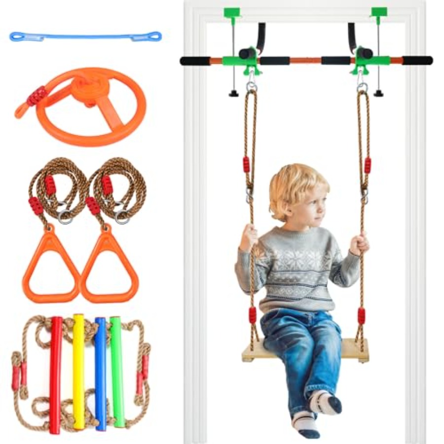 Indoor Doorway Swing for Adult - Pull Up Bar Grip 评论和价格