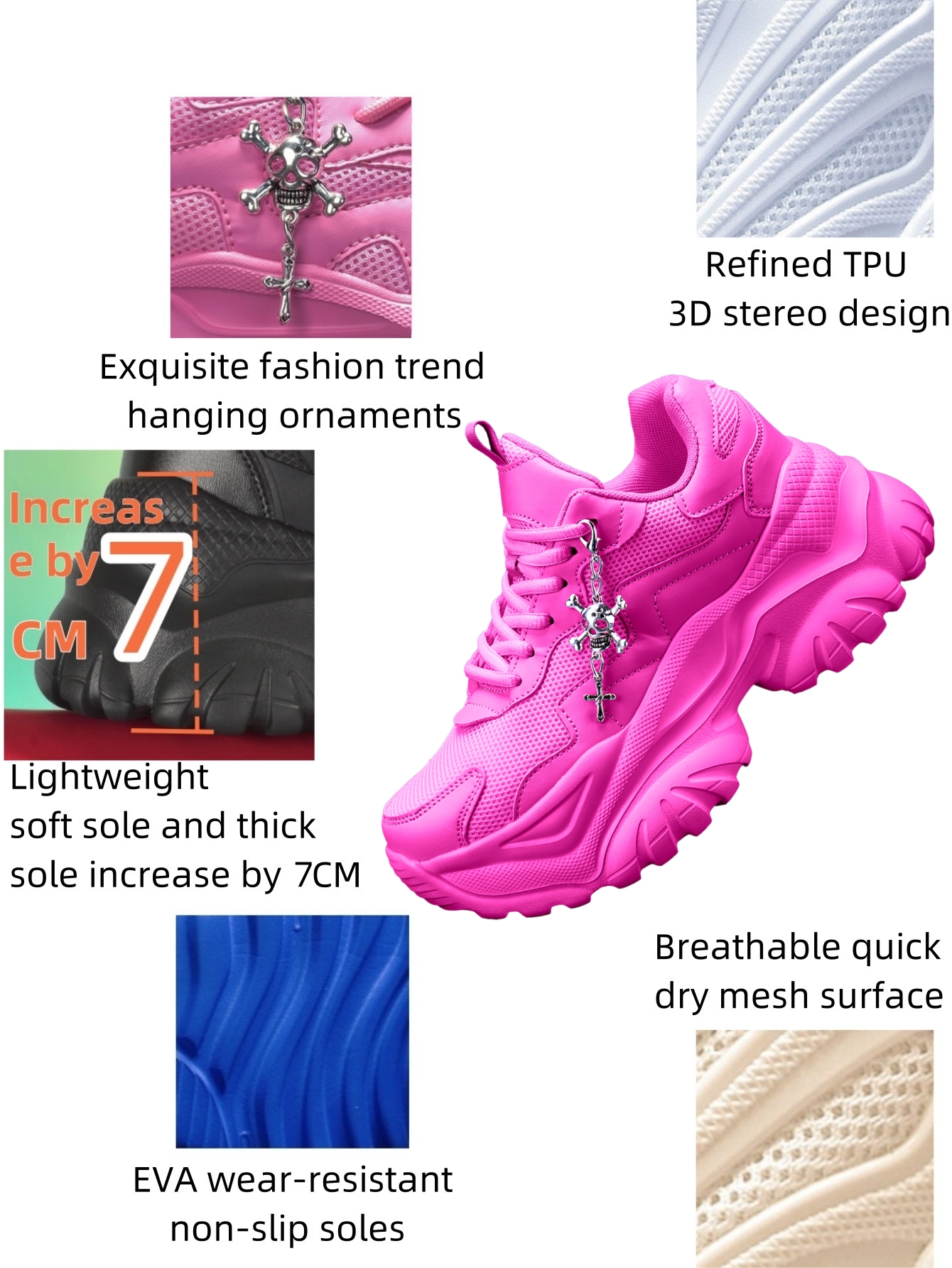 Women's Height-Increasing 7cm  - Crossfit Accessory Work 评论和价格