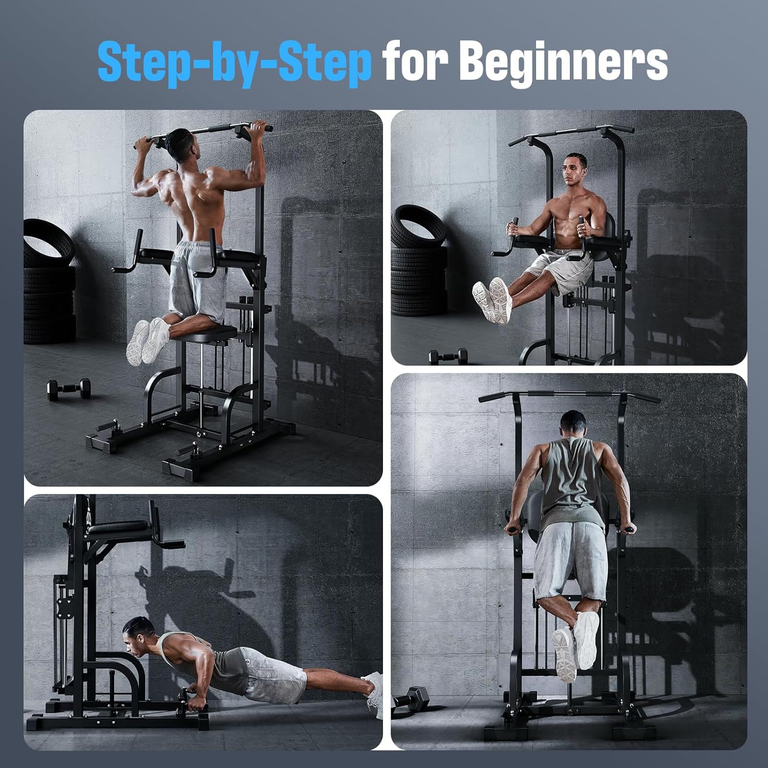 Power Tower Pull-Up Dip Statio - Pull Up Bar Grip 评论和价格