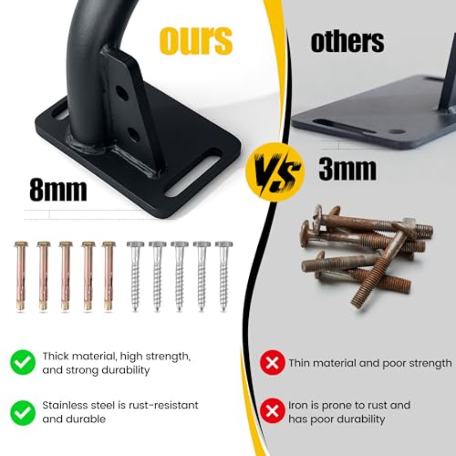 Heavy Duty Wall Mounted Pull U - Pull Up Bar Grip 评论和价格