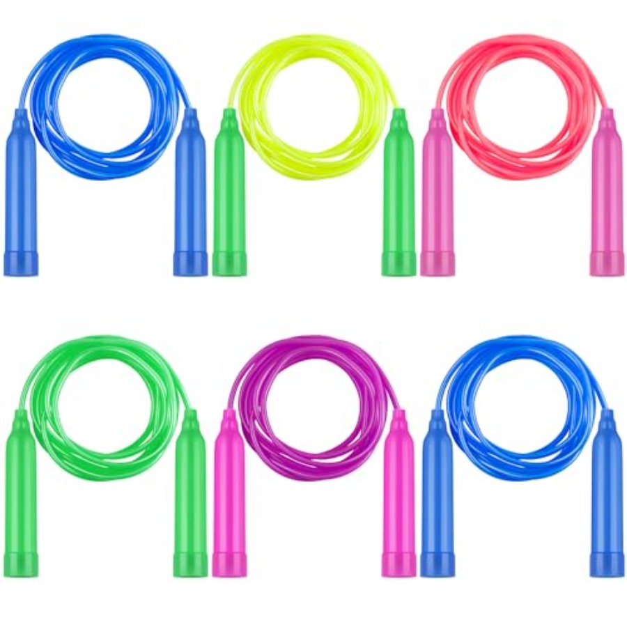 6 Pack Colorful Jump Rope Set  - Skipping Rope Pvc 评论和价格