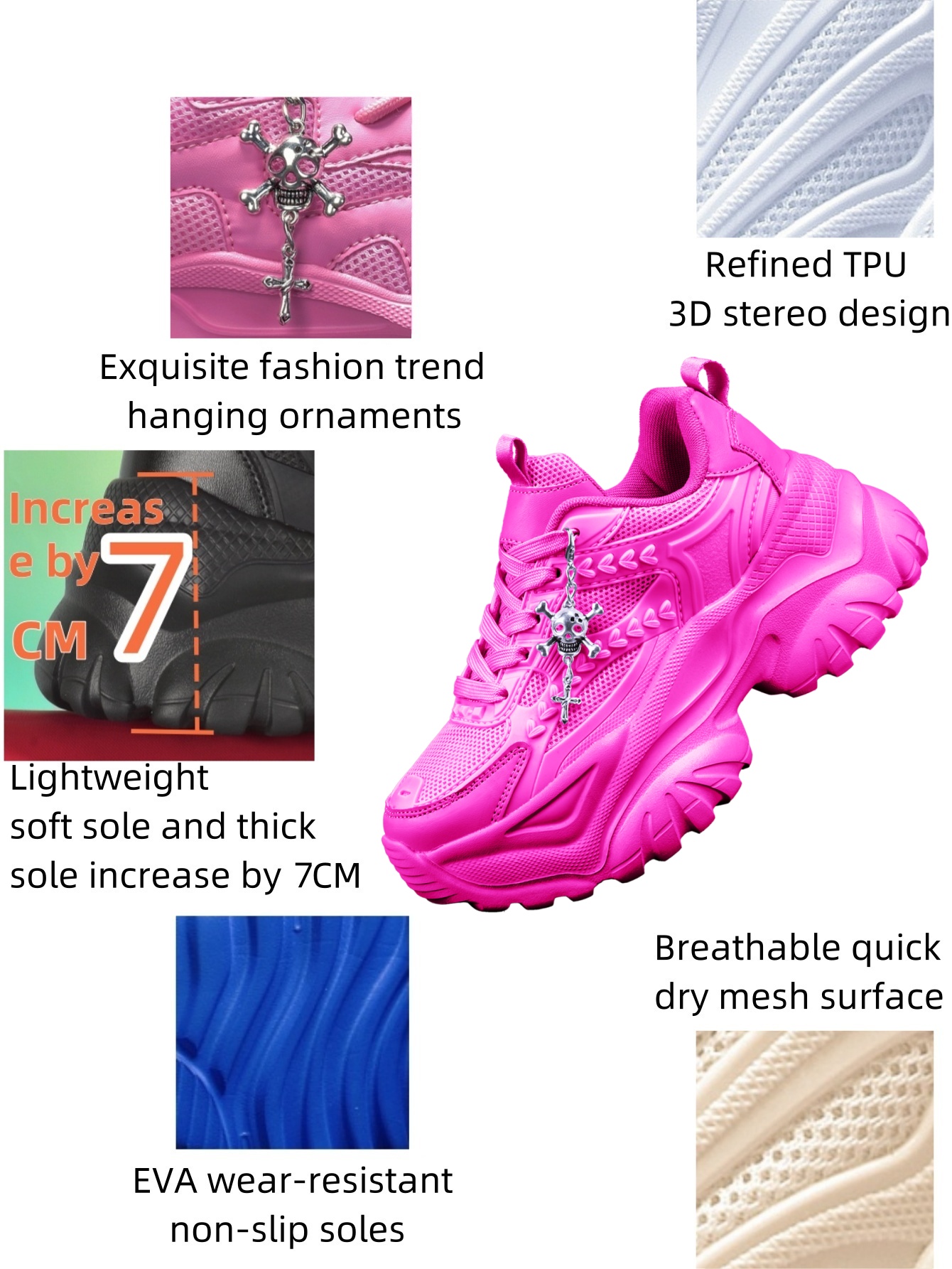 Women's Height-Increasing 7cm  - Crossfit Accessory Work 评论和价格