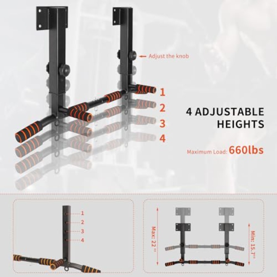 Wall Mounted Pull Up Bar for H - Pull Up Bar Grip 评论和价格