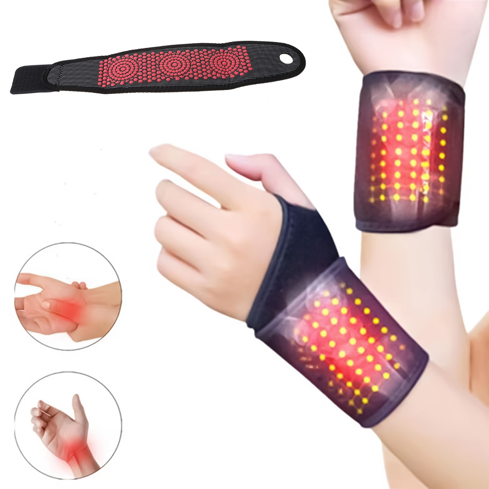 1/2pcs Self-Heating Wrist Brac - Wrist Wrap Support 评论和价格