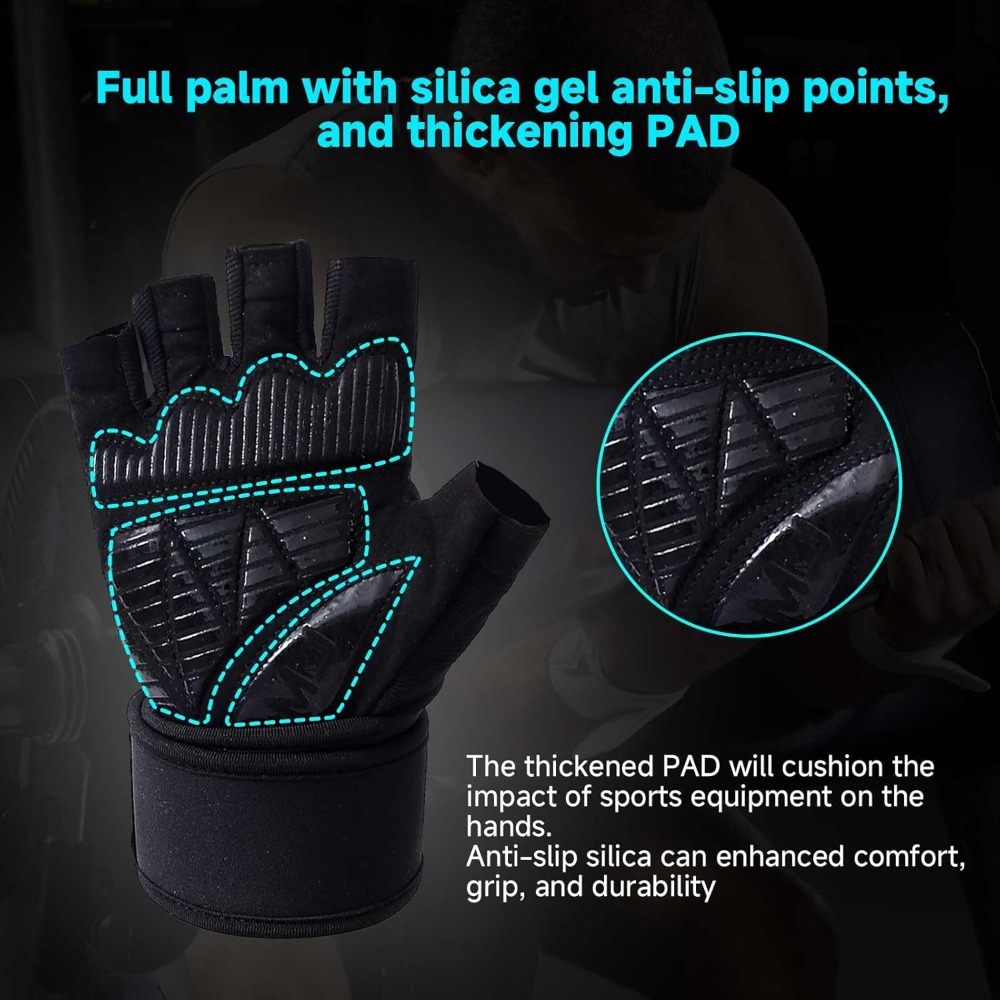 Mens Workout Gloves for Weight - Wrist Wrap Support 评论和价格