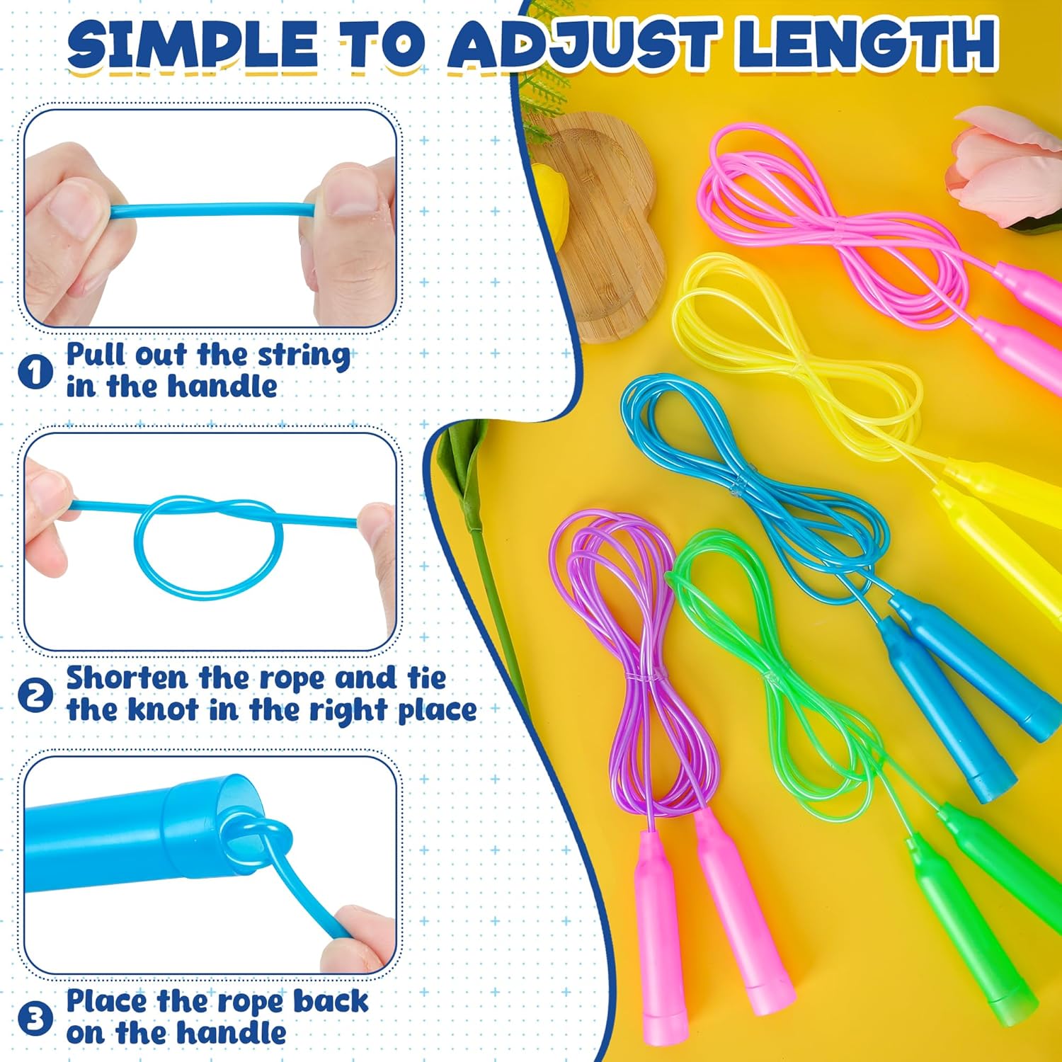 Colorful Adjustable Jump Ropes - Skipping Rope Pvc 评论和价格