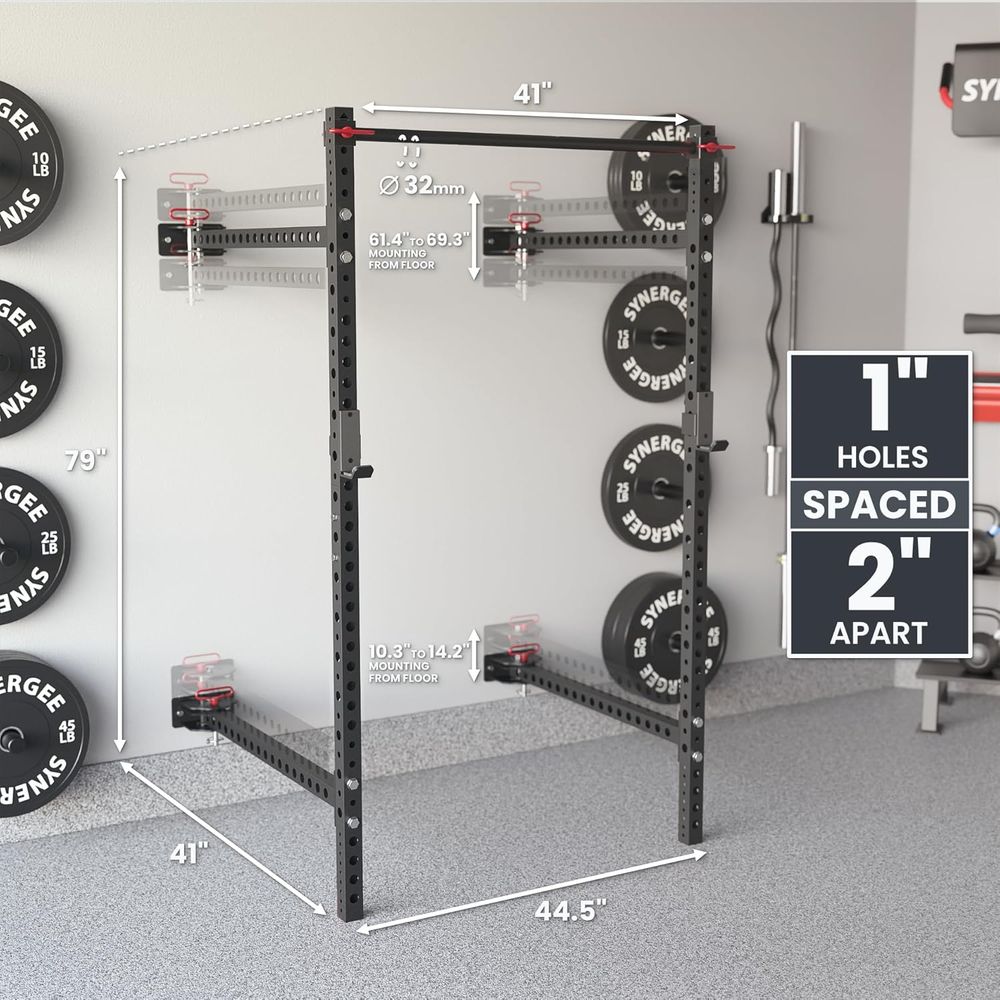 Adjustable Squat Rack with J-C - Pull Up Bar Grip 评论和价格