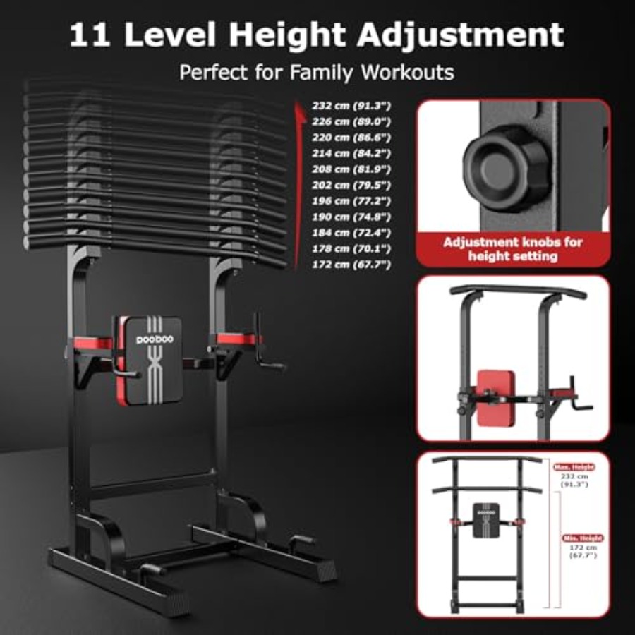 Power Tower Dip Station Pull U - Pull Up Bar Grip 评论和价格