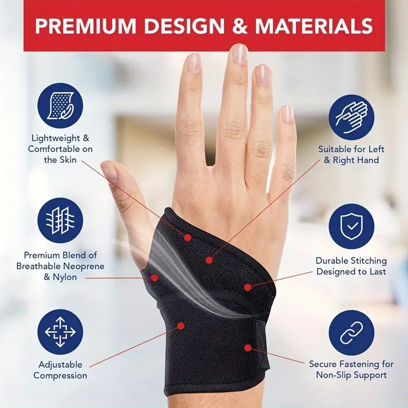 Adjustable Wrist Brace Perfect - Wrist Wrap Support 评论和价格