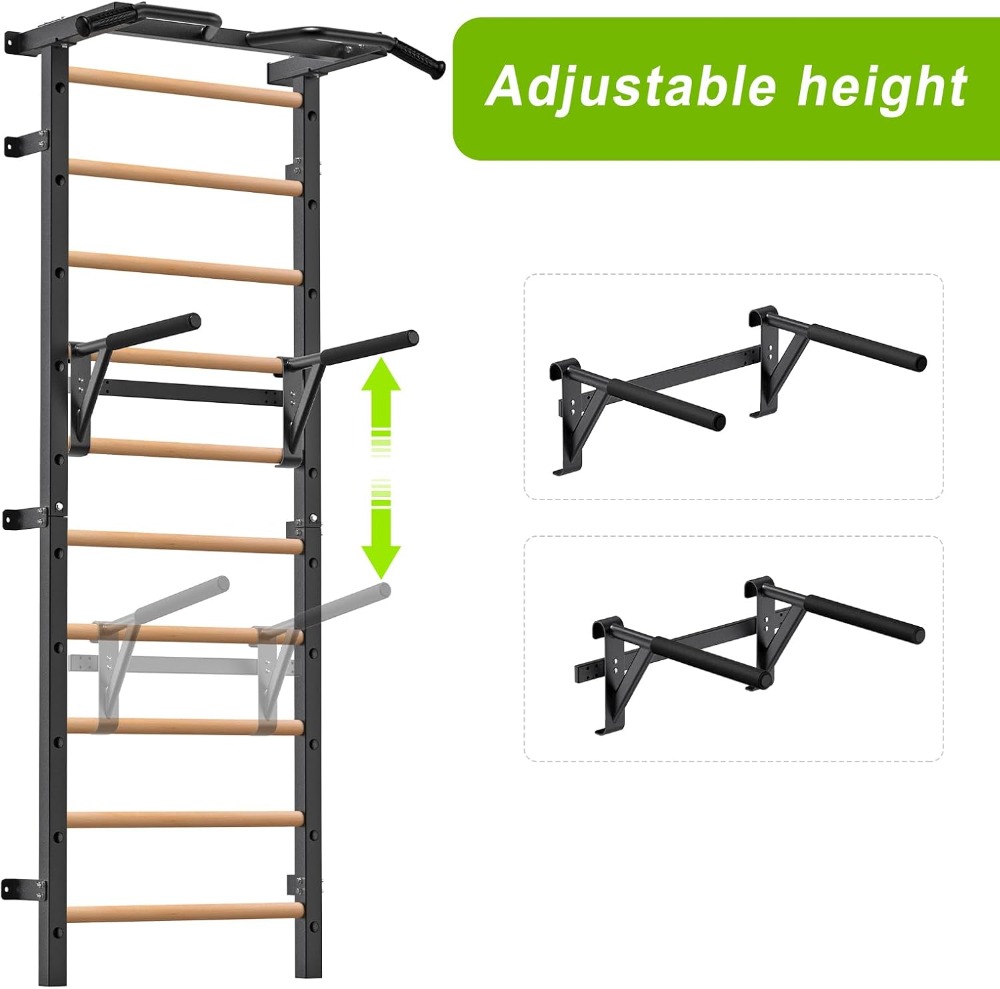 Wall Mounted Gymnastic Stall B - Pull Up Bar Grip 评论和价格