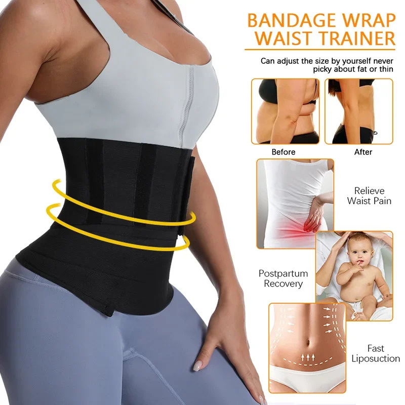 1/2PCS Waist Bandage Wrap Trim - Pull Up Assist Band 评论和价格